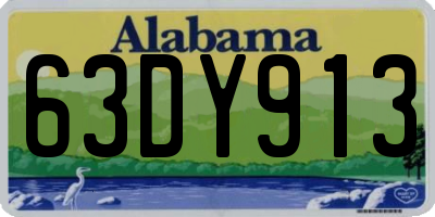 AL license plate 63DY913