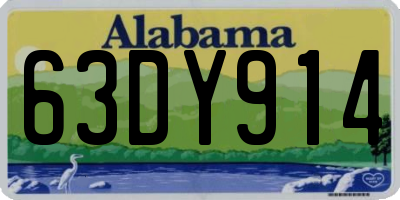 AL license plate 63DY914