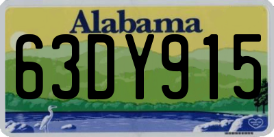 AL license plate 63DY915