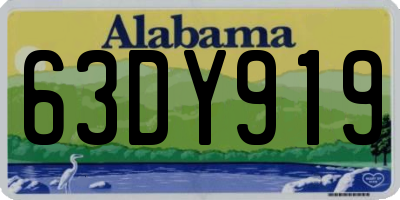 AL license plate 63DY919