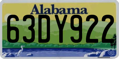 AL license plate 63DY922