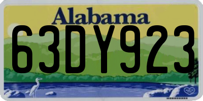 AL license plate 63DY923