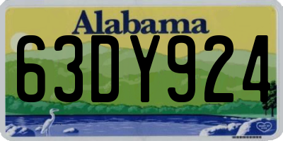 AL license plate 63DY924