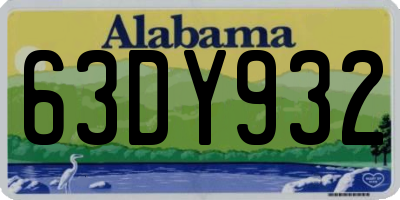 AL license plate 63DY932