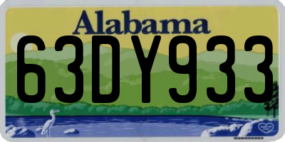 AL license plate 63DY933