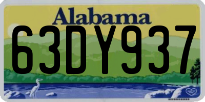 AL license plate 63DY937