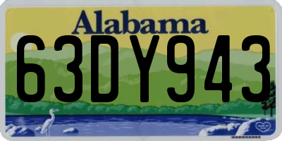 AL license plate 63DY943