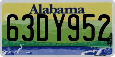 AL license plate 63DY952