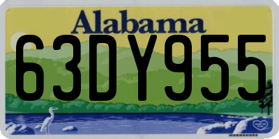 AL license plate 63DY955