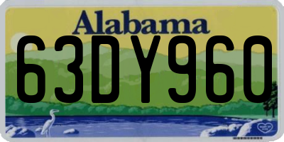 AL license plate 63DY960
