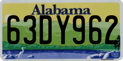 AL license plate 63DY962