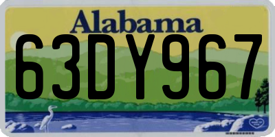 AL license plate 63DY967