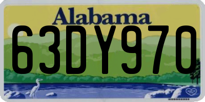AL license plate 63DY970
