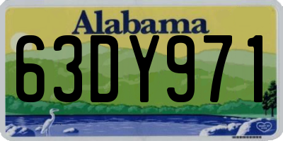 AL license plate 63DY971
