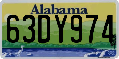 AL license plate 63DY974