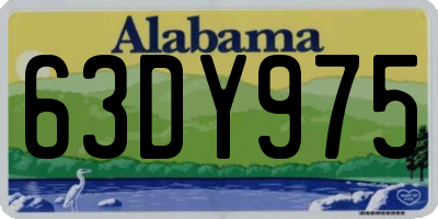 AL license plate 63DY975