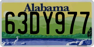 AL license plate 63DY977