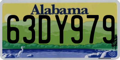 AL license plate 63DY979
