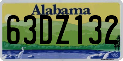 AL license plate 63DZ132