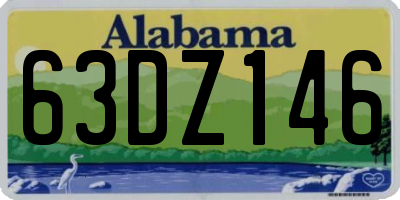 AL license plate 63DZ146
