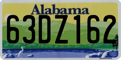 AL license plate 63DZ162