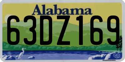 AL license plate 63DZ169
