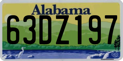 AL license plate 63DZ197