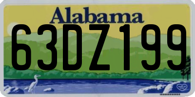 AL license plate 63DZ199