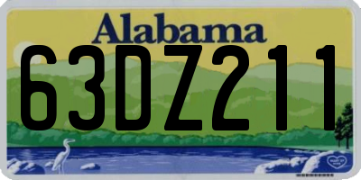 AL license plate 63DZ211