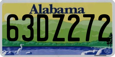 AL license plate 63DZ272
