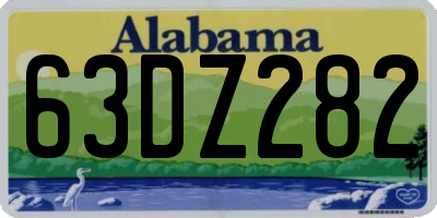 AL license plate 63DZ282