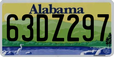 AL license plate 63DZ297