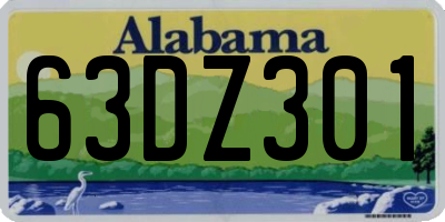 AL license plate 63DZ301