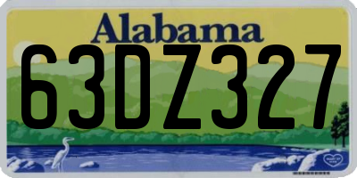 AL license plate 63DZ327