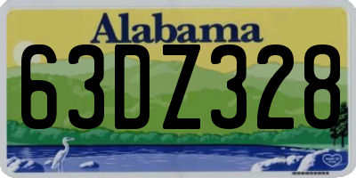 AL license plate 63DZ328