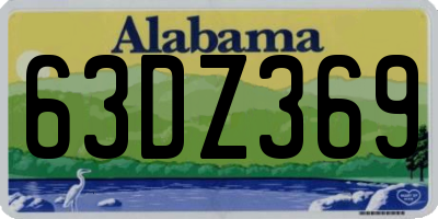 AL license plate 63DZ369