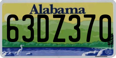 AL license plate 63DZ370