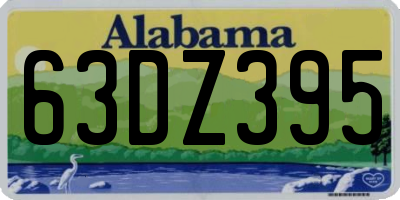 AL license plate 63DZ395