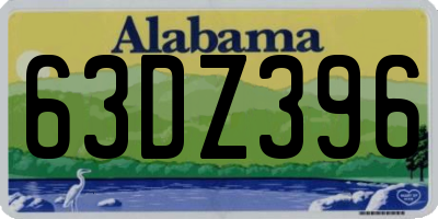 AL license plate 63DZ396