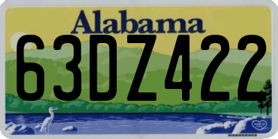 AL license plate 63DZ422