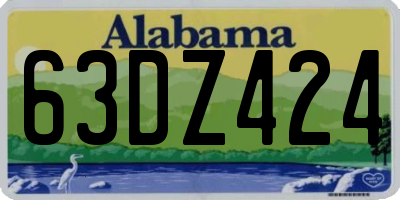 AL license plate 63DZ424