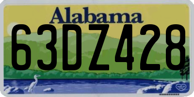 AL license plate 63DZ428