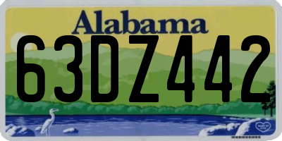 AL license plate 63DZ442