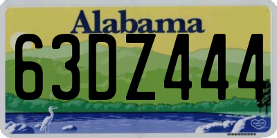 AL license plate 63DZ444