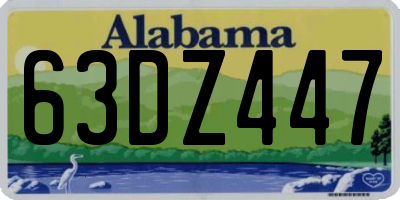 AL license plate 63DZ447