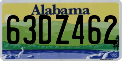AL license plate 63DZ462