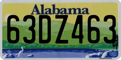 AL license plate 63DZ463