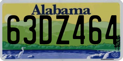 AL license plate 63DZ464