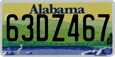 AL license plate 63DZ467
