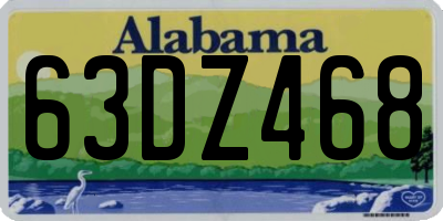 AL license plate 63DZ468